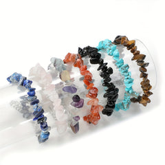 Natural Crystal Stone Irregular Bohemian Style Bracelet
