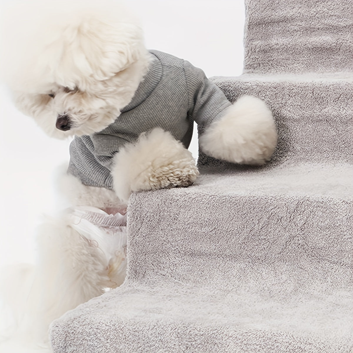 Soft & Stylish Pet Stairs 4 Steps for Bed & Sofa Accessibility