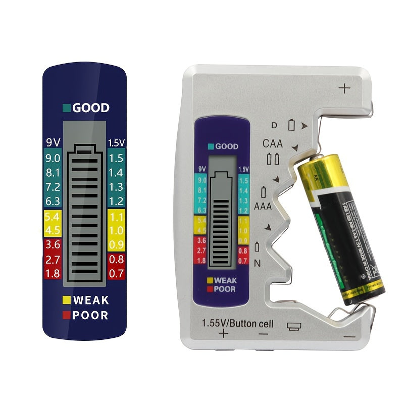 Digital Battery Tester for AAA CAA D 1 5V Button Cell Batteries