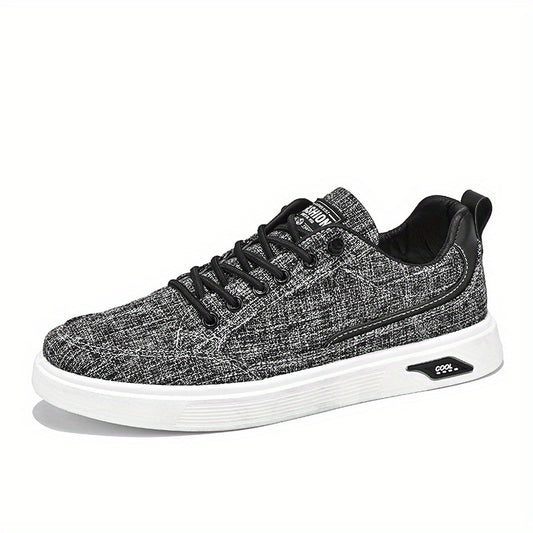 Men's Non Slip Canvas Skate Shoes Low Top Lace Up Sneakers