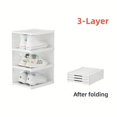 6-Layers Transparent Shoe Display Case
