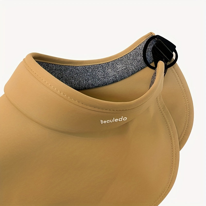 Wide Brim Foldable Visor Hat Solid UV Protection Sun Hat