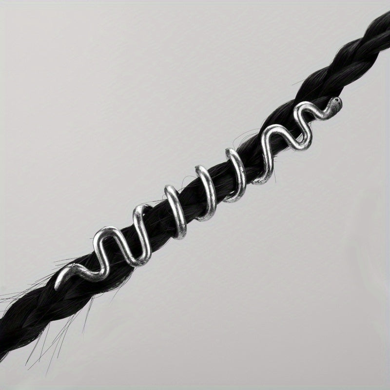 Vintage Viking Style Hair Ring Dreadlock Braid Hair Clip Hair Accessories