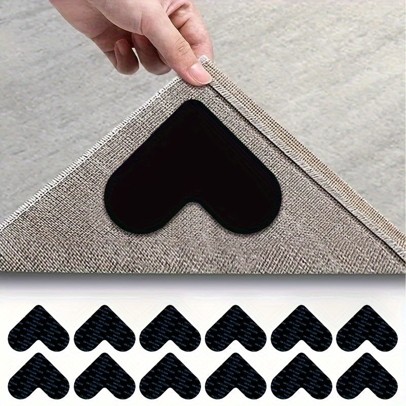 Heart Shaped Rug Stoppers Anti Slip Carpet Pads - Prevent Sliding & Slipping