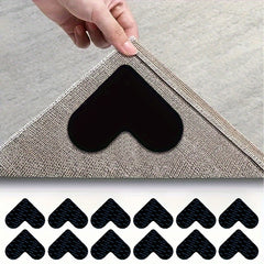 Heart Shaped Rug Stoppers Anti Slip Carpet Pads - Prevent Sliding & Slipping