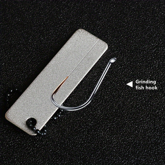 Portable Fishing Hook Sharpener Tool with Keychain