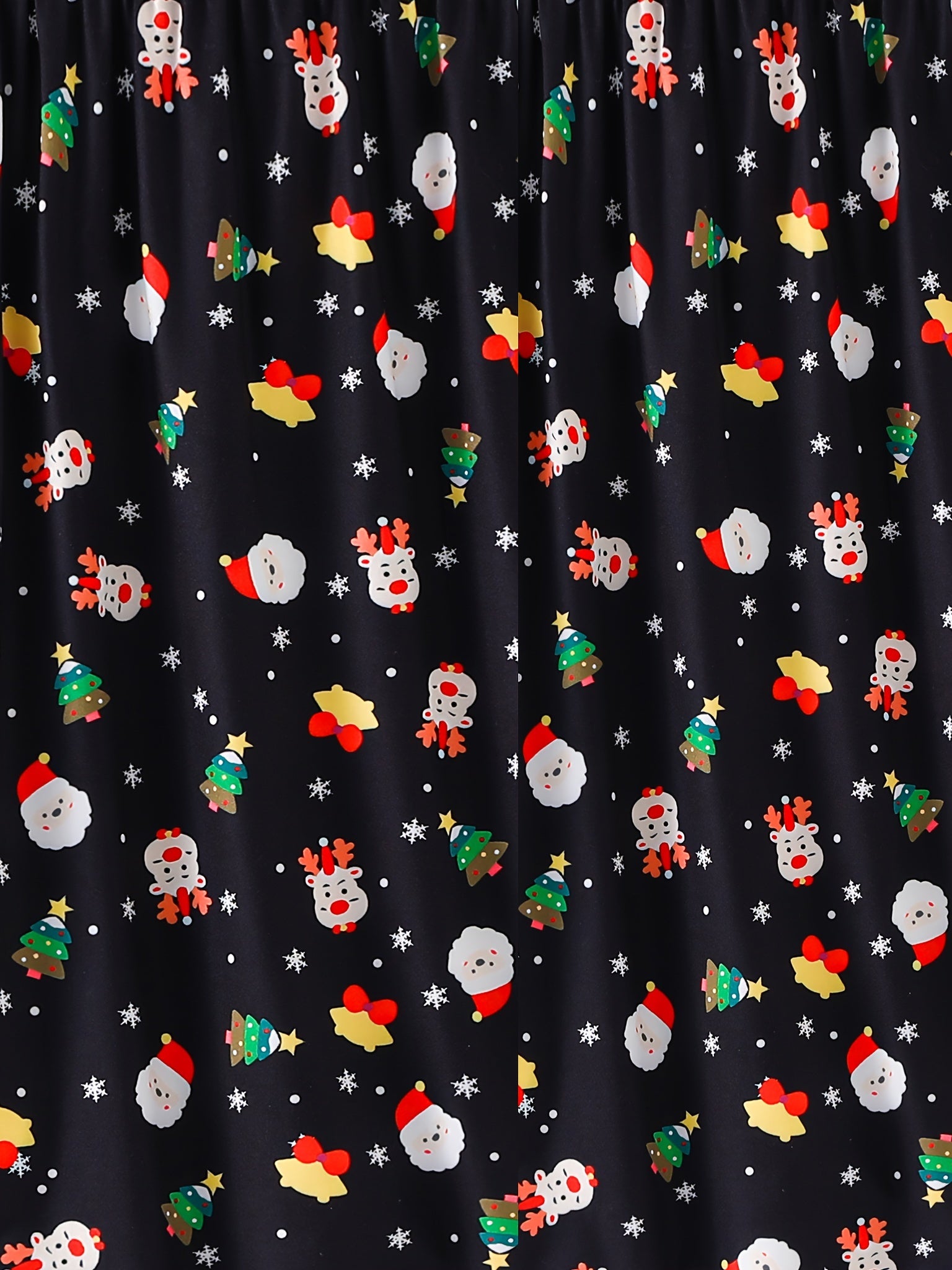  Christmas Sleepwear: Reindeer & Santa Claus Print High Stretch Shorts