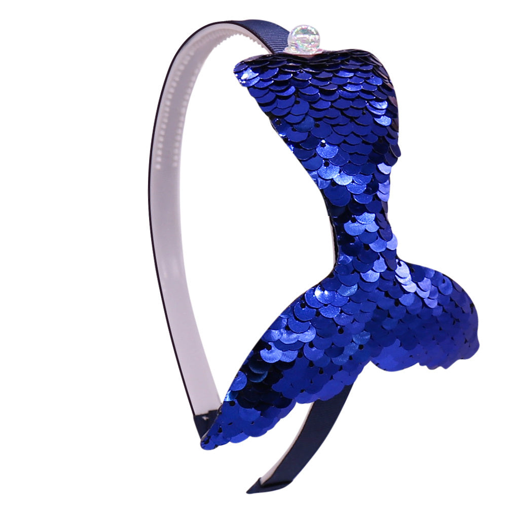 Sequin Fishtail Headband for Girls