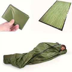 2pcs Emergency Sleeping Bags Portable Heat Insulation Warm Sleeping Bag