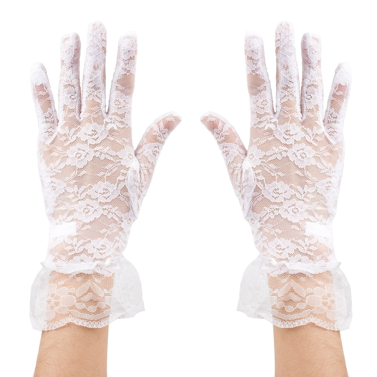 First Communion Princess Tea Party White Gloves 1 Pair