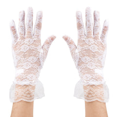 First Communion Princess Tea Party White Gloves 1 Pair