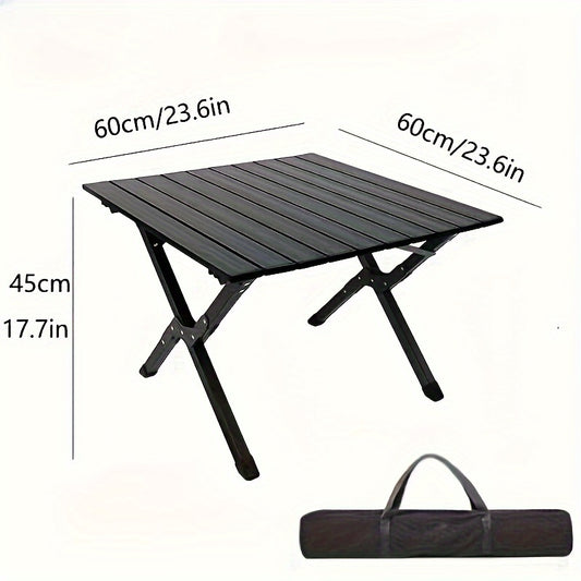 Portable Aluminum Egg Roll Table for Outdoor Camping Picnic BBQ