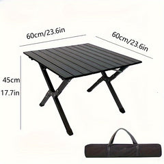 Portable Aluminum Egg Roll Table for Outdoor Camping Picnic BBQ