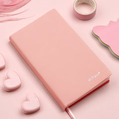 A7 Leather Mini Notebook 100 Sheets Portable Waterproof Cover Pink