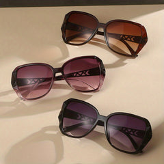 3 Pairs Large Cat Eye Sunglasses For Women Men UV400 Sun Shades