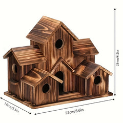 Wooden Bird Feeder Garden Decor Yard Farm Hummingbird Fall Decor