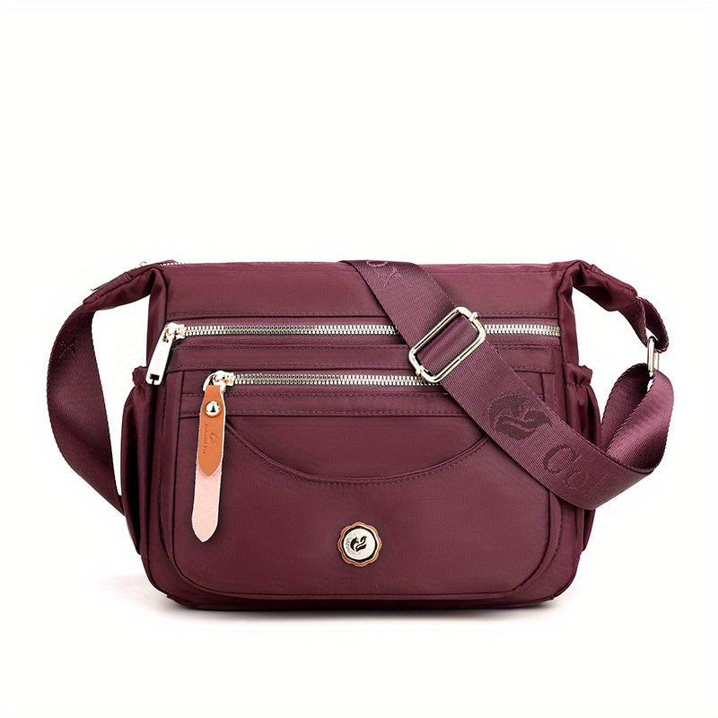 Casual Solid Hobo Bag Zipper Shoulder Bag Women's Versatile Bag