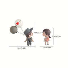 Couple Action Figurines Car Dashboard Decoration