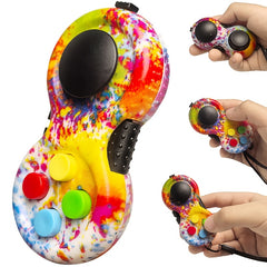 Fidget Controller for Stress Relief with Fingertip Pad & Handle