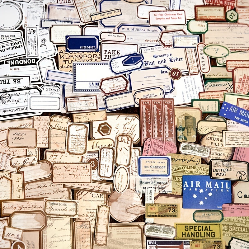 1000pcs Vintage Stickers for DIY Projects and Collages