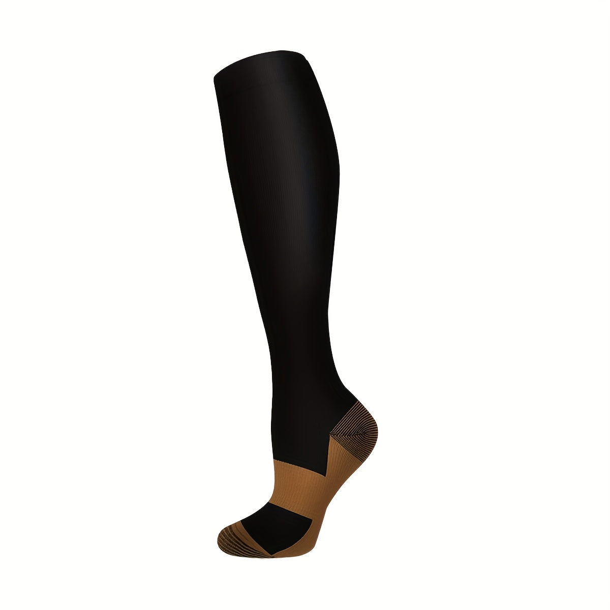 10 Pairs Copper Sports Compression Socks 15-25 mmHg for Running Hiking Cycling
