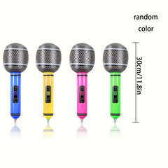 Inflatable Guitar Microphone Props Birthday Party Decoration Balloon