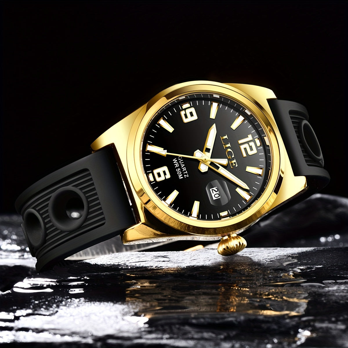 Women's Waterproof Luminous Date Wristwatch