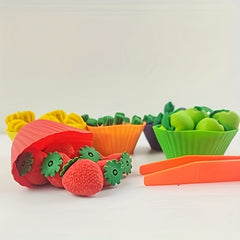 Colorful Fruit & Vegetable Rubber ABS Educational Toys