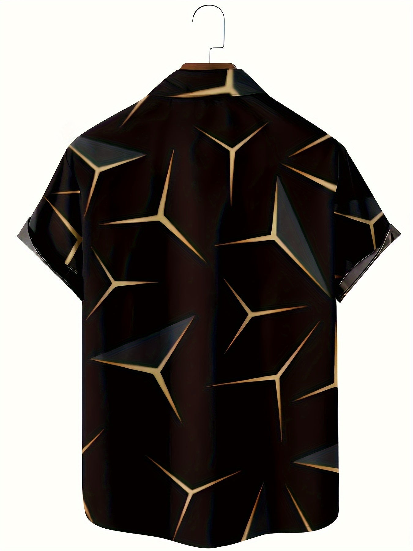 Ghost Bat Halloween Tie Dye Button Up Short Sleeve Shirt