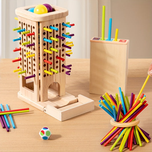 Wooden Stick Game Toy for Balance Math Skills and Patience Training
