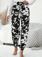 Women's Plus Floral High Rise Joggers
