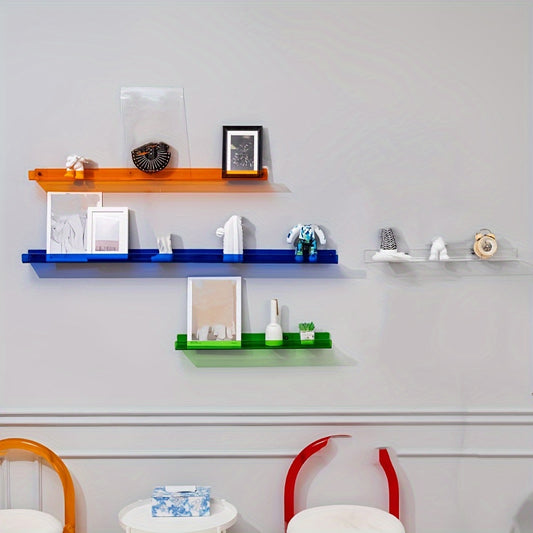 Acrylic Hanging Wall Shelf Floating Shelf BookDisplay Shelf