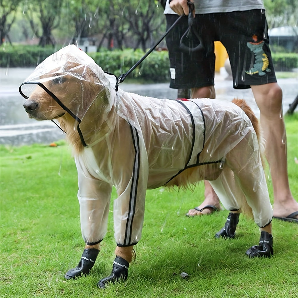 Clear Dog Raincoat Waterproof All inclusive Small Dog Raincoat