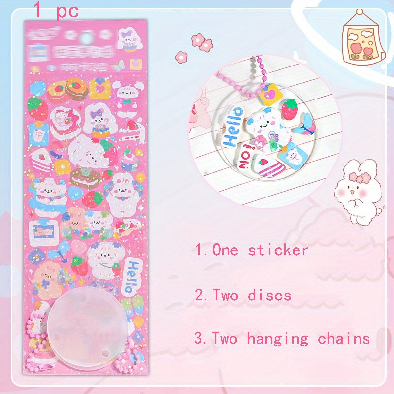 Kawaii Stickers Card Set Pocket Material Cute Card Stickers