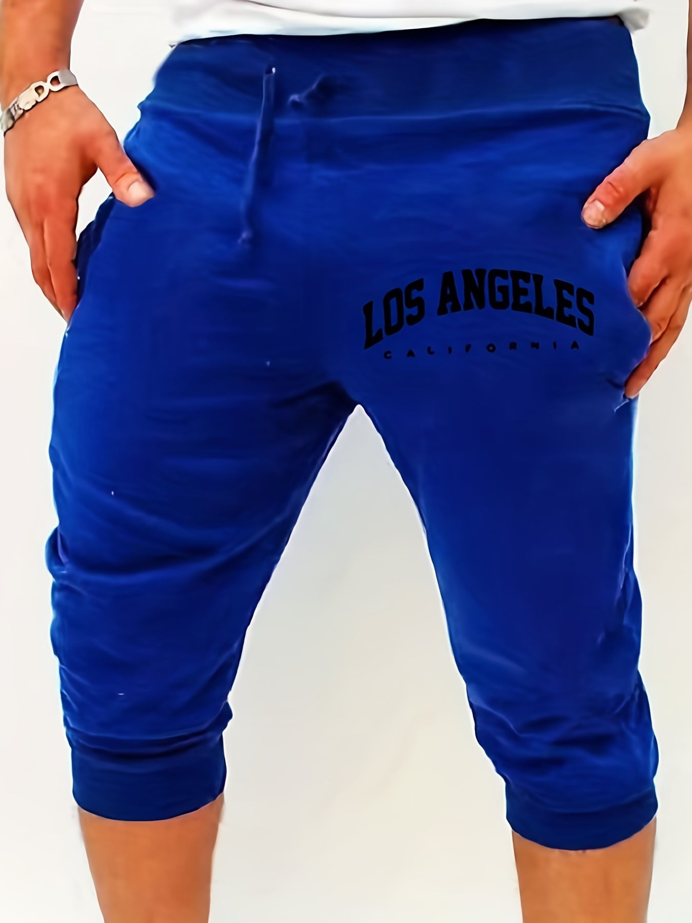 Comfy Elastic Waist Drawstring Shorts for Men