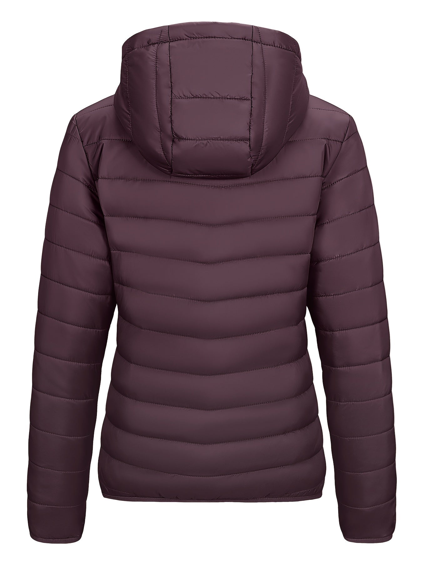 Women's Packable Puffer Jacket With Hood Quilted Winter Coat
