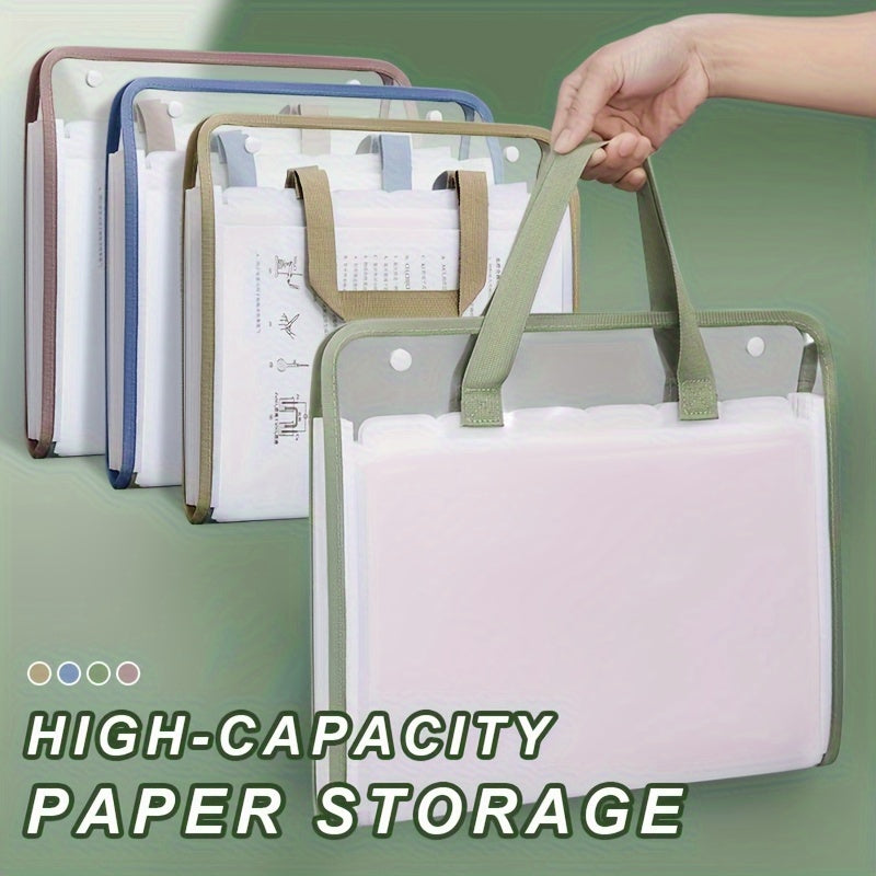 13 Layer Folder Paper Storage Bag Large Capacity Paper Organizing Tool