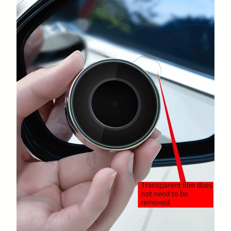 2pcs Car Reverse Rearview Mirror with 360 Adjustable Large Field of View