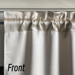 Heat & Sound Insulating Polyester Rod Pocket Curtain for Bedroom & Balcony