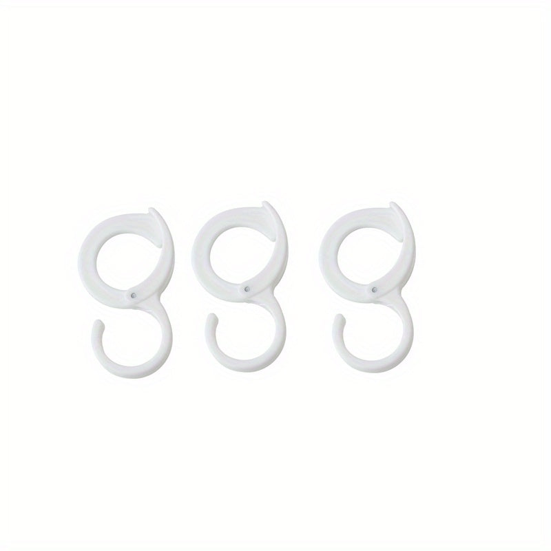 3pcs S-shaped Rack Hanging Cabinet Hook Bathroom Lock Hook