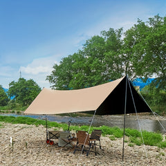Waterproof Portable Camping Canopy Vinyl Sunscreen Awning Canopy