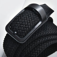 Elastic Canvas Leather Belt for Men and Women