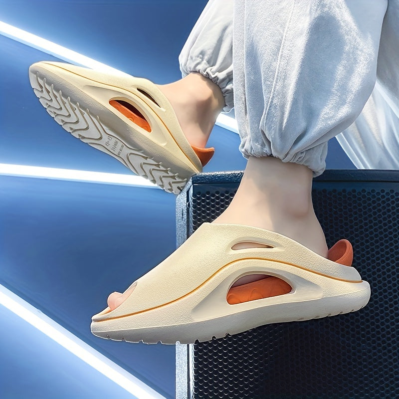 Men's Non Slip Comfortable Platform Slides for Summer