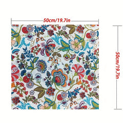 8pcs Cotton Patchwork Fabric Multicolor Floral Printed DIY Handcraft Material