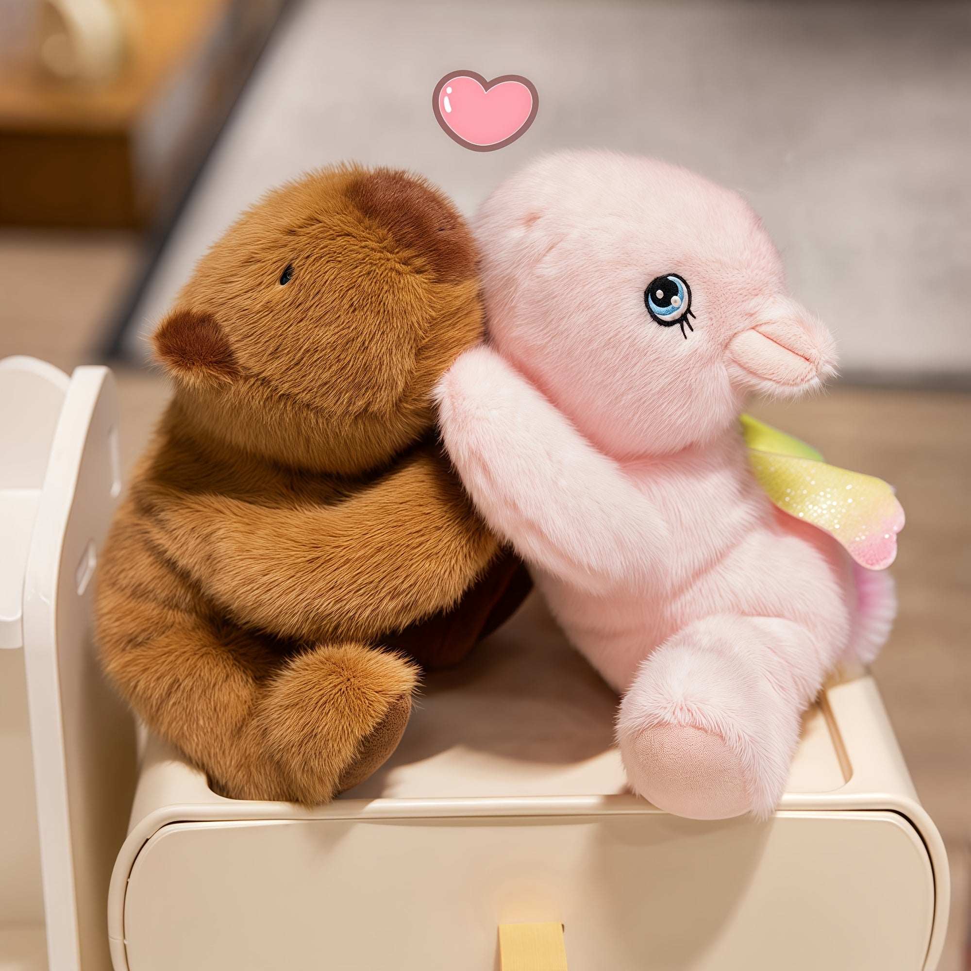 Capybara Plush Toy Soft Brown Sturdy Legged Animal Cuddly Stuffed Animal
