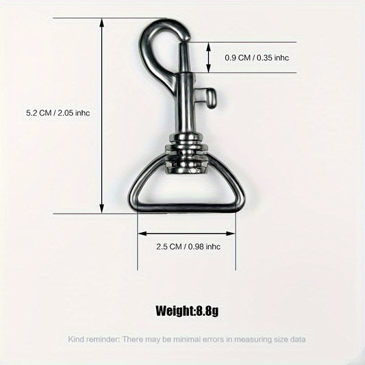 10pcs Swivel Snap Hooks Metal Heavy Duty Clasp Buckle Trigger Clip
