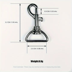 10pcs Swivel Snap Hooks Metal Heavy Duty Clasp Buckle Trigger Clip