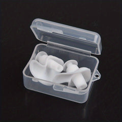 Waterproof Soft Earplugs 1 Pair Silicone Portable Ear Plugs