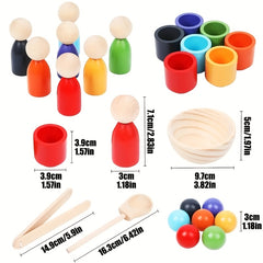 Wooden Classification Game Set Fine Action Learning Toy