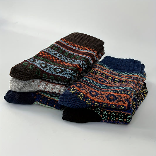 10 Pairs Vintage Crew Socks for Autumn/Winter